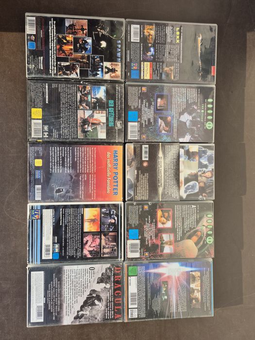 Vând 10 casete video colectie Actiune,Sf,Groaza, Crime