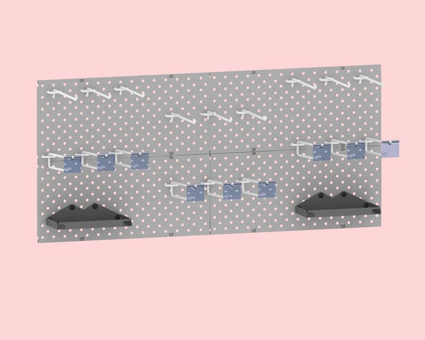 Панель перфорированная, настенная, для магазина и склада