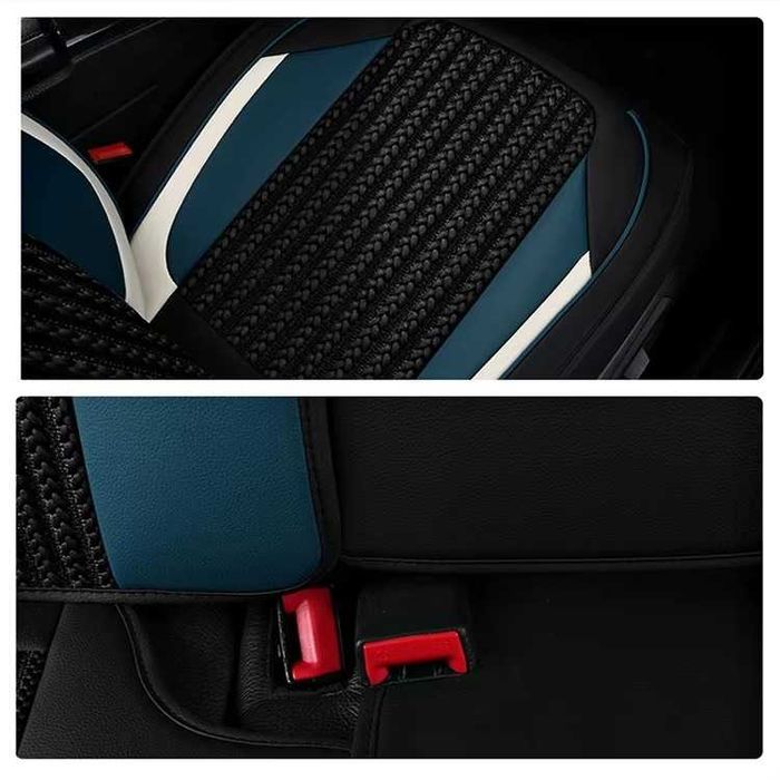 Луксозна универсална автомобилна тапицерия кожа с текстил - различни цветове