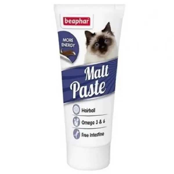 Beaphar Duo Malt paste - против образуване на топки косми в стомаха
