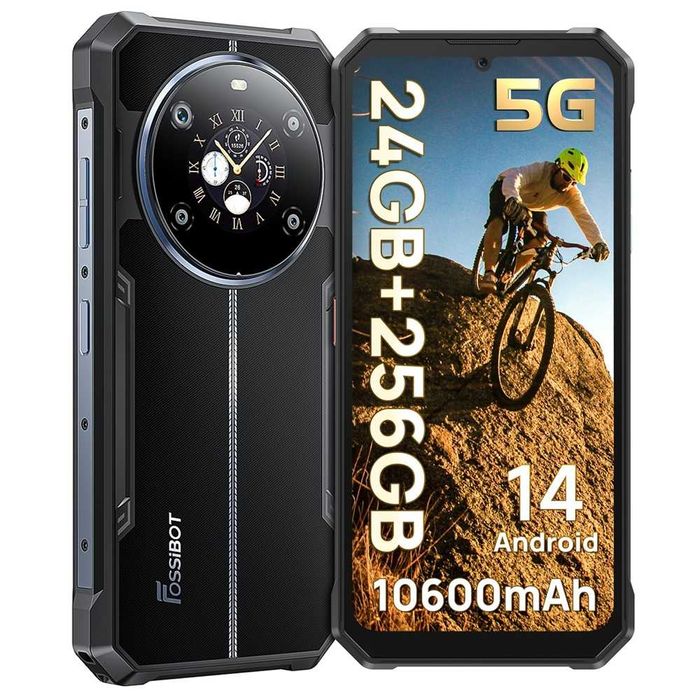 Fossibot F109 5G 24GB RAM 256GB ROM с IP68 защита,10600 mAh батерия