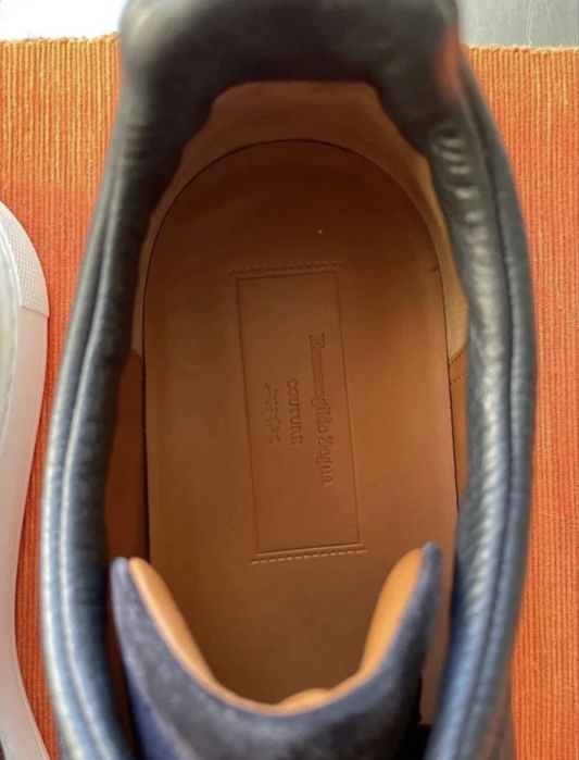 Pantofi sport Zegna Triple Stitch COUTURE piele lux adidasi sneakers