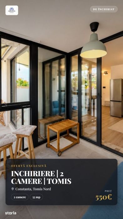 Inchiriere | 2 Camere | Tomis Park Residence | Terasă | Parcare
