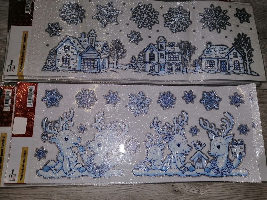 Stickere tematica iarna/Crăciun, pt geam