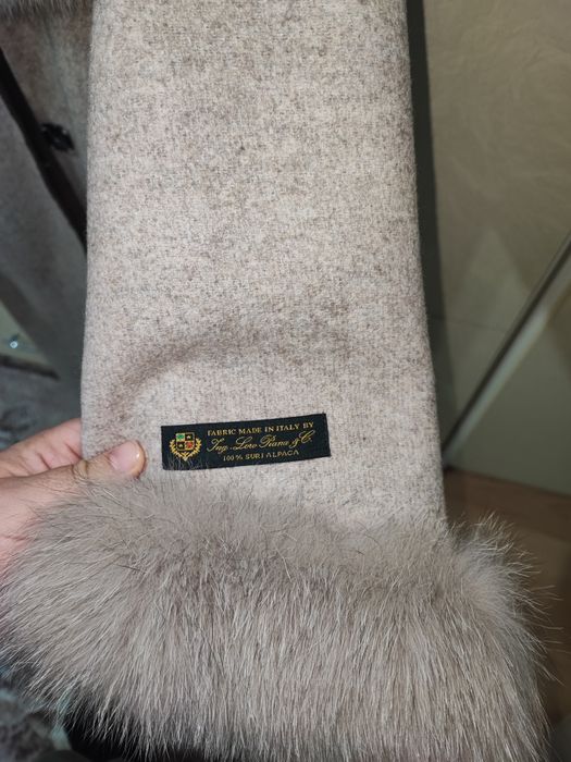 Palton Alpaca cu blana naturala