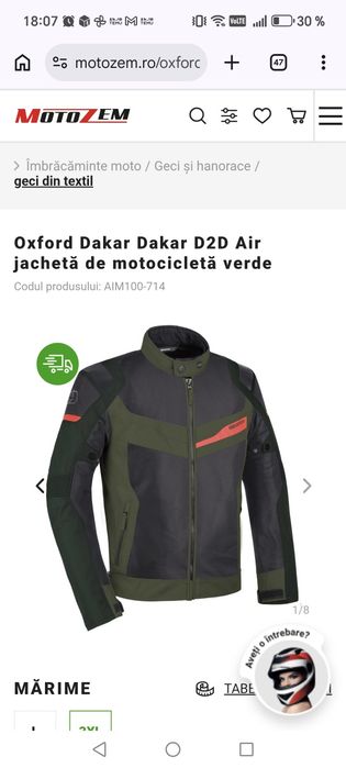 Titlu anunț: Costum Moto Vară Oxford Dakar Air 1.0 (Geacă + Pantaloni)