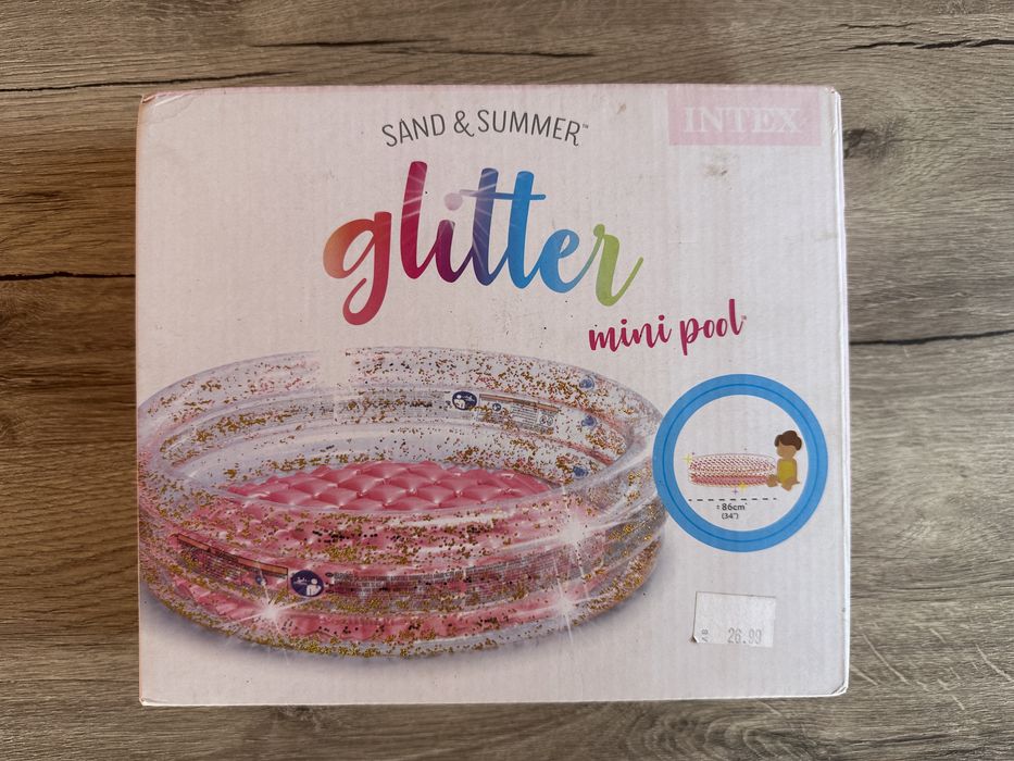 Бебешки надуваем басейн с брокат - INTEX - НОВ