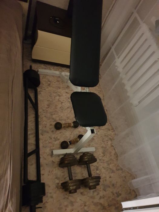 Гантели штанга скамья для жима