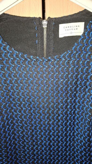 Дантелена синя рокля