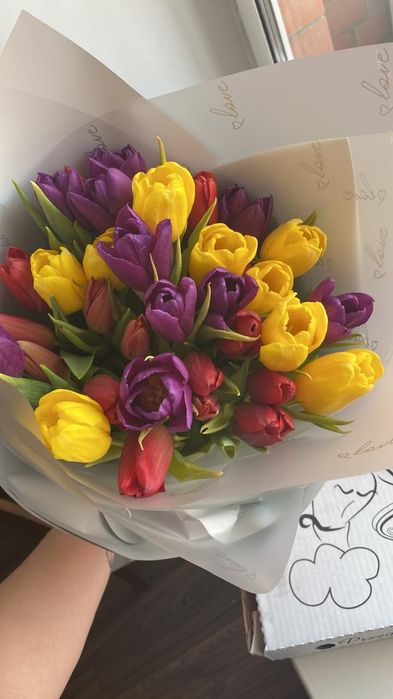 Тюльпаны. Букеты. Штучно.