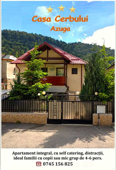 Azuga vilă 3 *** 4-6 pers. apart. integral self catering de la 180 lei