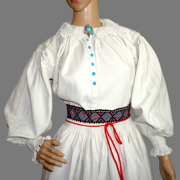 Costum popular autentic Transilvania, ie veche si poale ARAD S-M