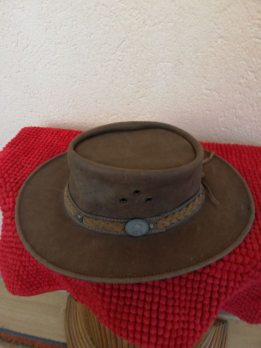 Pălărie piele naturala Australia Scippis mărimea 56