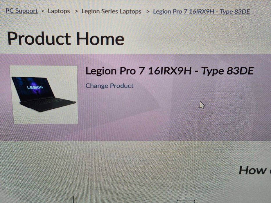 Lenovo Legion 7 Pro 16IRX9H - i9, RTX 4090, 32 GB DDR5 в Гаранция!