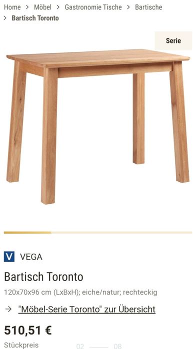 Masa Bar  lemn masiv stejar