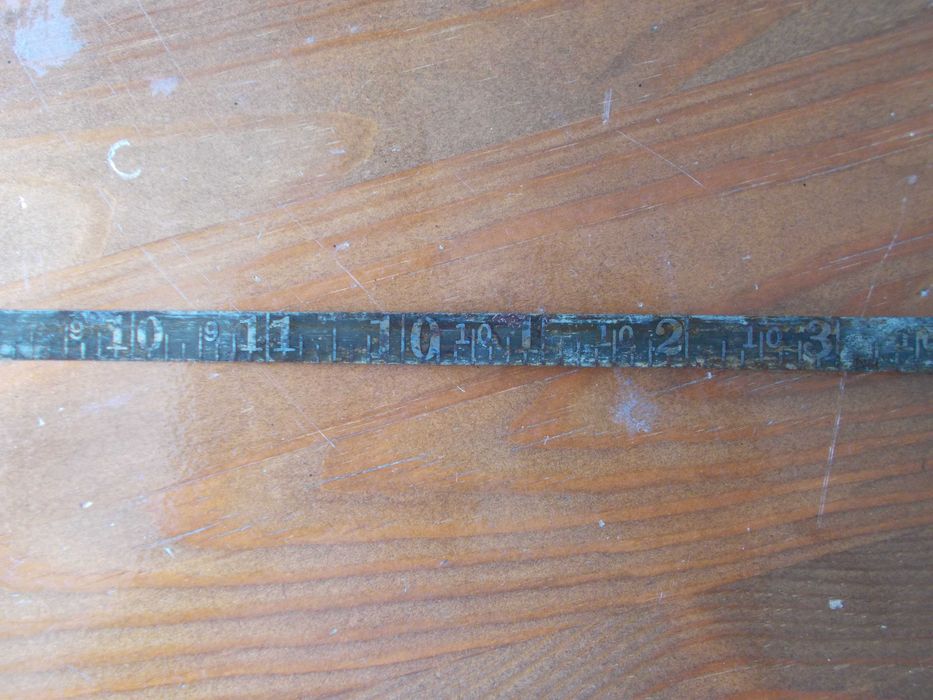 Много стара (80-100 годишна) американска метална ролетка