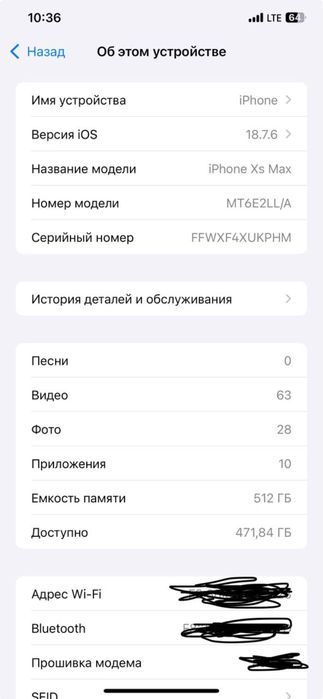 Iphone X s max 512 gb