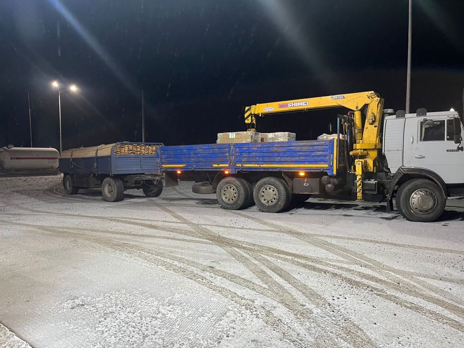 Манипулятор Актобе 24/7 с прицепом