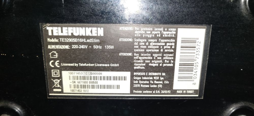 Televizor LCD pentru piese