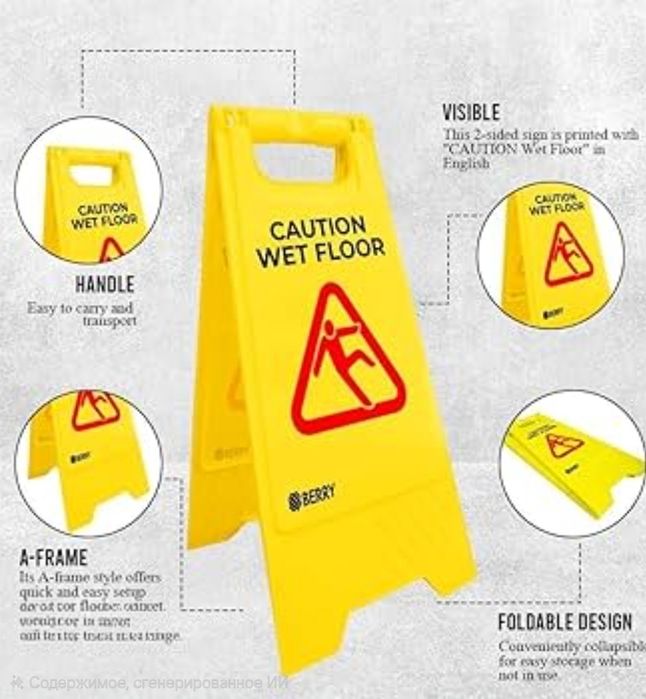 Складной знак NO PARKING для парковок и дворов