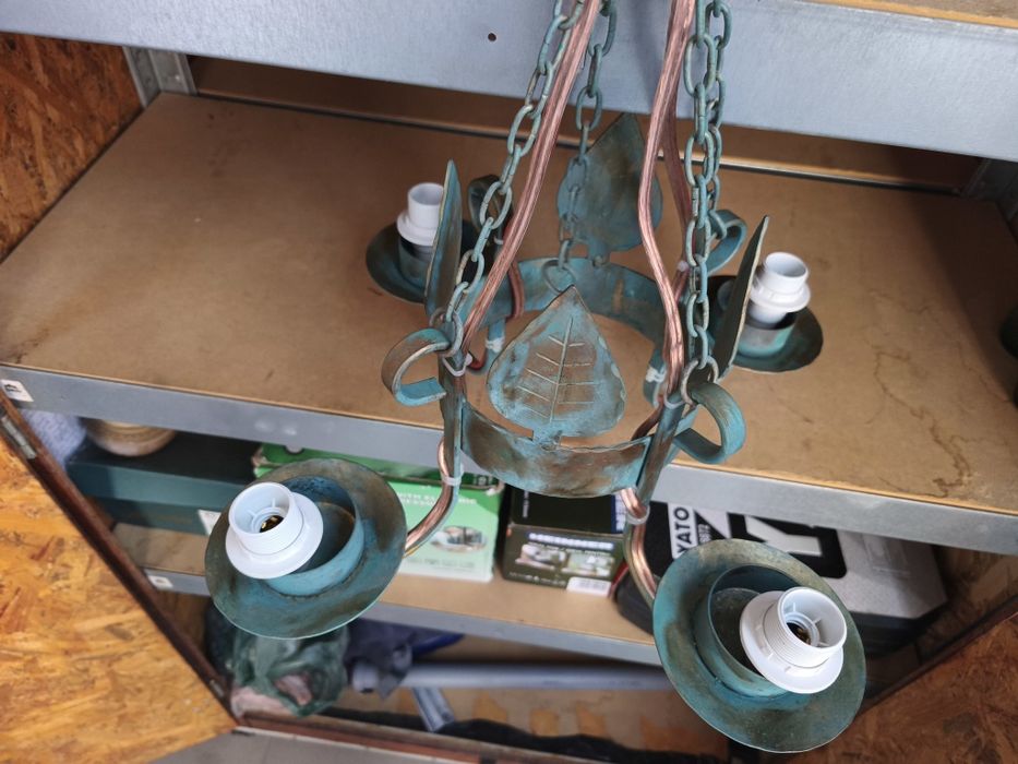 lustră fier forjat 4 brațe