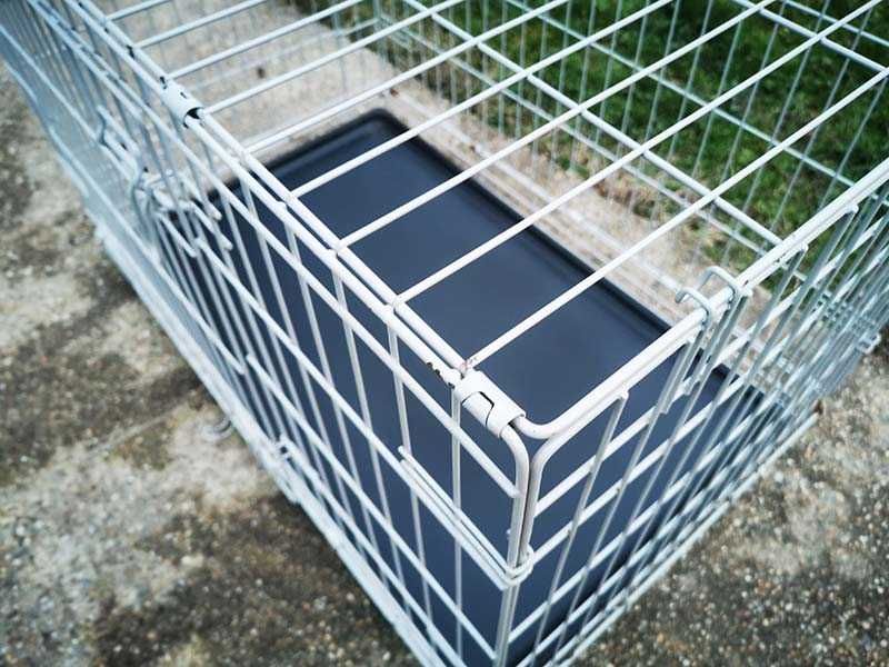транспортна клетка метална сгъваема 92x59x62см за куче, стационар