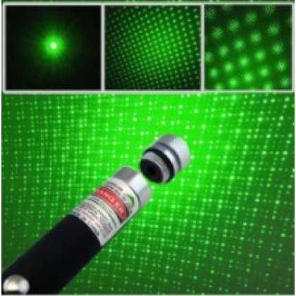 Мощен Лазер с Приставки / Green Laser Pointer / Камуфлажен и Черен