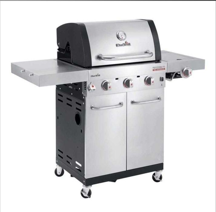 Gratar pe gaz din inox Char-Broil  cu 3+1 arzatoare
