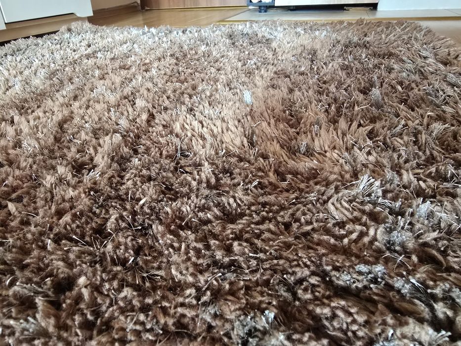 Килим, Ligne Lalee, 170х120 см, цвят мока, запазен