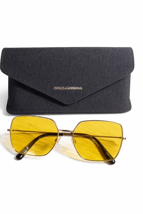 Слънчеви очила Dolche & Gabbana slim gold, D&G