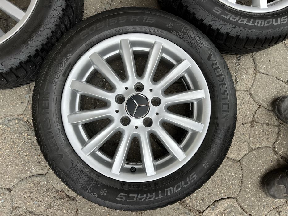 Jante aliaj 5x112mm, anvelope 205/55 R16 Mercedes, Vw, Audi, Seat, Skoda