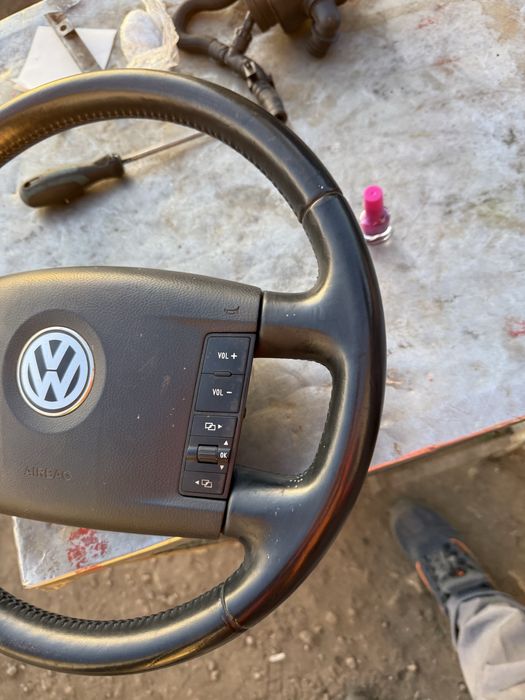 Мулти волан кожен с Еърбег Airbag волан за VW Touareg комплект ном 8