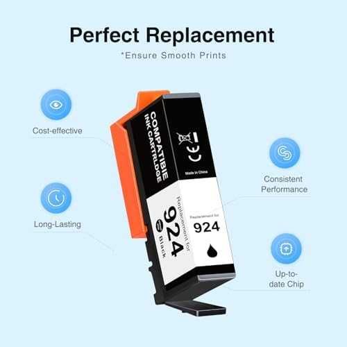 Нови HP 924 съвместими мастилници 4 броя 700 страници за OfficeJet Pro 8120e 8135e 8139e принтер