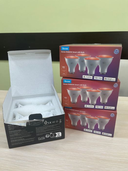 Govee 4 бр. RGBWW Smart LED крушки – Wi-Fi + Bluetooth