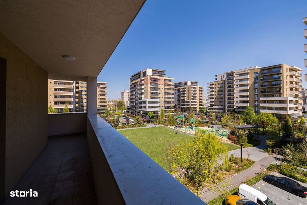 Apartament 2 camere în Urban Plaza. Vedere spre parc. Mobilat complet.