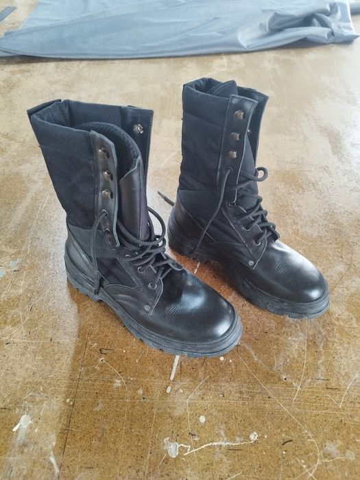 Берцы. Сапоги. Кожа.