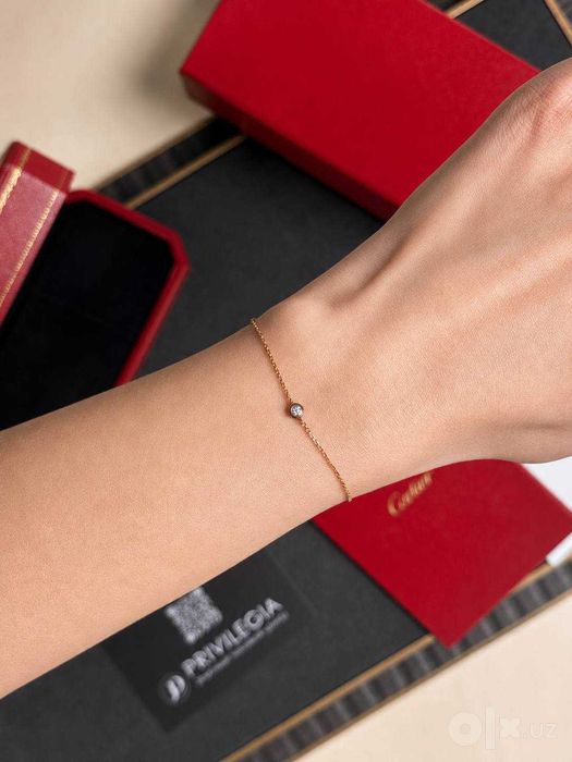NEW Браслет с бриллиантом Cartier d’Amour Mini Model r/g