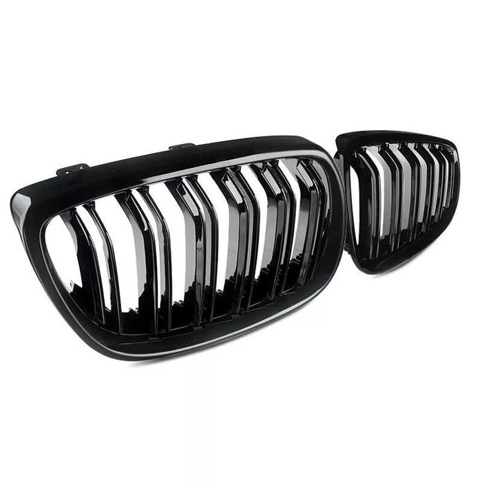 Решетки Бъбреци за БМВ BMW 3 серия E92 E93 M3 Черен Гланц Двойни