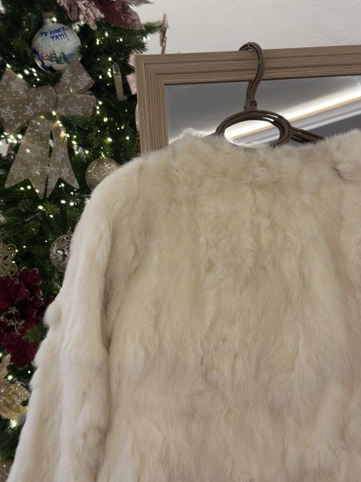 Jacheta din blana naturala de iepure