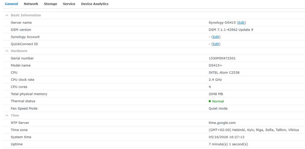Synology DS415+ NAS