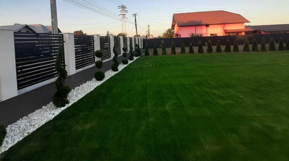 Amenajari Gradini cu Gazon si Plante Ornamentale