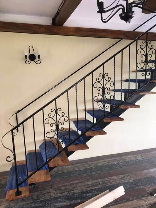 Mana curenta din fier forjat balustrada
