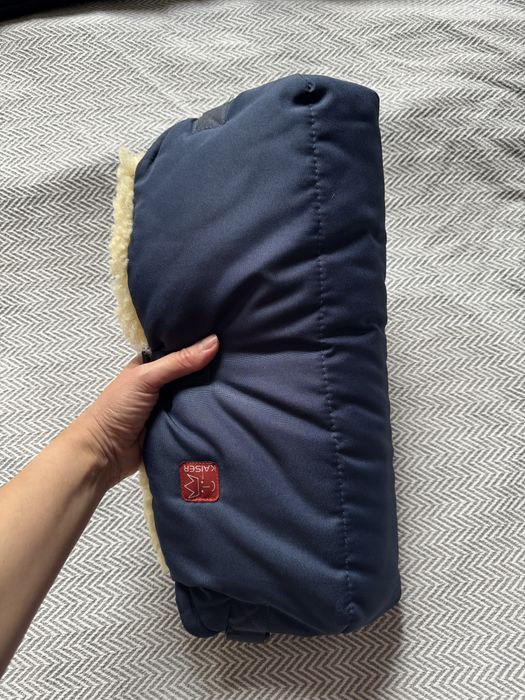 Чувалче за количка и маншон за топли ръце Kaiser, агнешка вълна