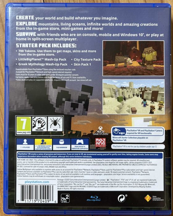 MINECRAFT PS4 vr-Compatible