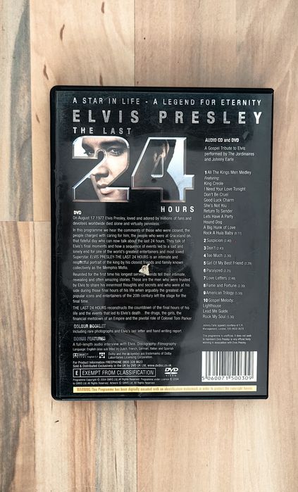 DVD CD Elvis Presley The Last 24 Hours de colecție