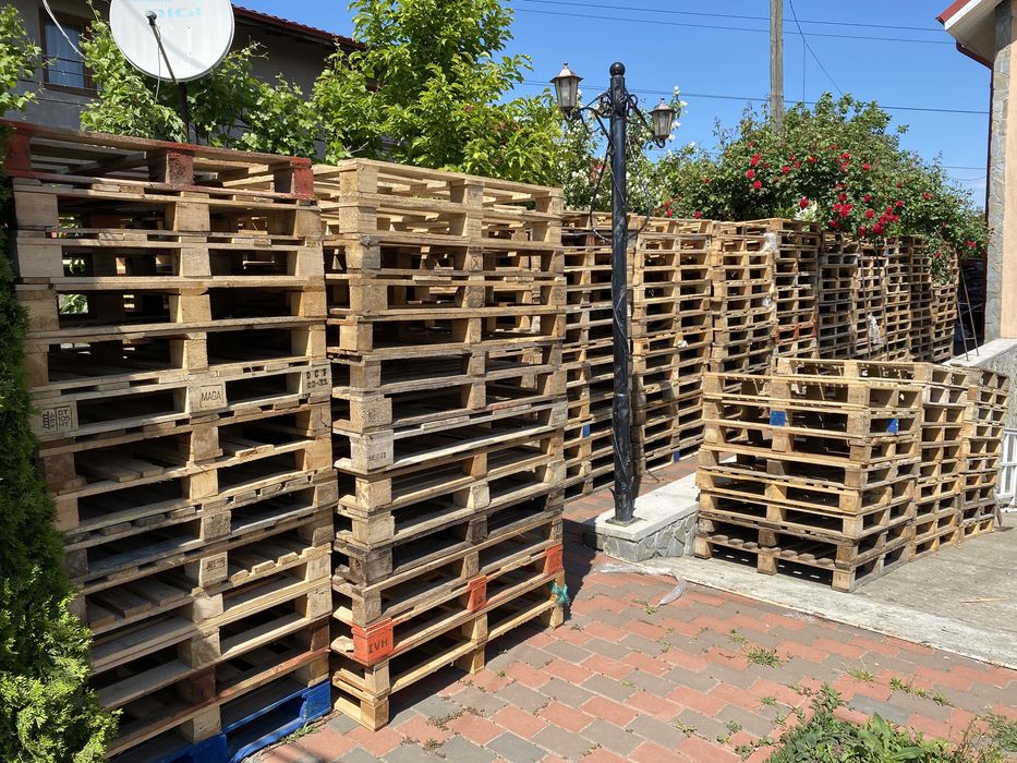 Paleți din lemn pentru marfă/transport/depozit/mobilier grădină/terasa