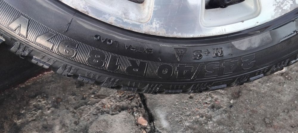 18" джанти Audi 5x112 et48 8J с зимни гуми