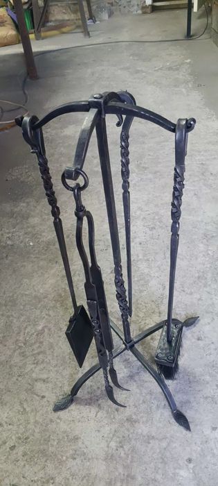 Комплект ковани прибори за камина