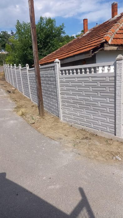 Gard din placi de beton aditivat ciment 52R