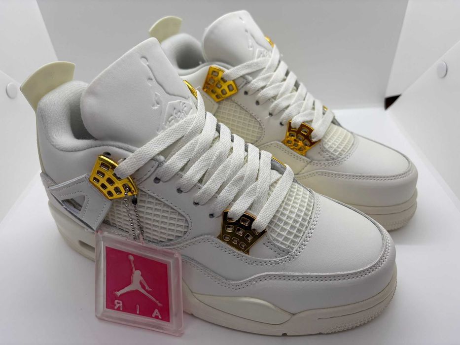 Nike Air Jordan 4 Sail Metallic Gold 36-40